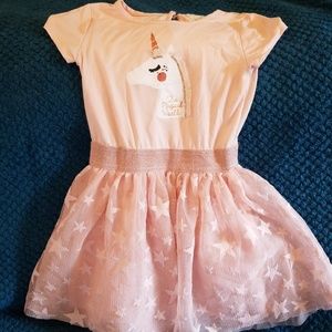 Cute Pink Frilly Unicorn Dress - Like New!